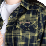 Сорочка жіноча Pani «Буревій» (Logo Tan), Camotec. Lime Green/Navy 3