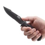 Ніж SOG SEAL Strike, Part Serr Blk TiNi Delx Molded Shth-Ti 6 Ніж SOG SEAL Strike, Part Serr Blk TiNi Delx Molded Shth-Ti 6