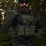 Одинарный подсумок под магазины АК/АR (тканевый). Олива 4 Одинарный подсумок под магазины АК/АR (тканевый). Олива 4