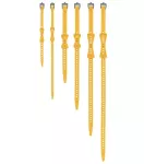 Набор стяжек Sea to Summit Stretch-Loc 12 12 мм x 300 мм 2 Pack – Желтый