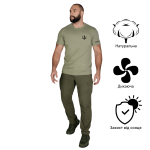 Футболка Bavovna Taurus Camotec. Cotton. Светлая олива 3