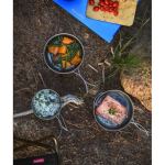 Patelnia tytanowa z składanym uchwytem 1300 ml Naturehike NH18T202-B 5
