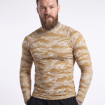 Рашгард тактический Raptor Rashguard Tigerstripe Desert. Slim fit, полиэстер