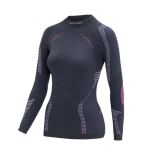 Термофутболка з довгим рукавом жіноча Accapi Ergoracing 2025, Black/Fuchsia