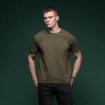 Футболка Basic Military T-shirt без логотипа. Cotton and Elastane, олива 2