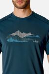 Мужская футболка Force Graphic Tee, Tempest Blue 2 Мужская футболка Force Graphic Tee, Tempest Blue 2