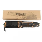 Ніж Ganzo G8012V2 помаранчевий з паракордом та кресалом. Вуглецева сталь 8 Ніж Ganzo G8012V2 помаранчевий з паракордом та кресалом. Вуглецева сталь 8