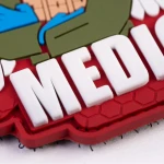 Патч (шеврон) «Медик» Brand Element. Мягкий ПВХ пластик. Красный 3