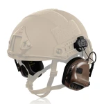 Активні навушники Earmor M31H (Helmet version) з кріпленням ARC rail. Койот Активні навушники Earmor M31H (Helmet version) з кріпленням ARC rail. Койот