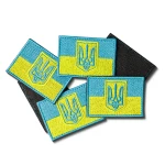 Шеврон (нашивка) прапор України з гербом на липучці, 4.9 х 7 см. Синьо-жовтий 4 Шеврон (нашивка) прапор України з гербом на липучці, 4.9 х 7 см. Синьо-жовтий 4