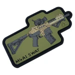 Патч (шеврон) «M4A1 Swat» від А.Т.А.К.А. М’який ПВХ пластик. Олива 3 Патч (шеврон) «M4A1 Swat» від А.Т.А.К.А. М’який ПВХ пластик. Олива 3