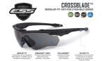 Окуляри захисні балістичні "ESS Crossblade One Black with Smoke Gray Lense" Black 7 Окуляри захисні балістичні "ESS Crossblade One Black with Smoke Gray Lense" Black 7