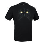 Футболка с рисунком "Кот" Combat Black