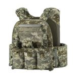 M-Tac плитоноска Cuirass Elite з камербандами 2-го класу захисту під бронеплити розміру M, Піксель (ММ-14)