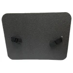 Коврик для сидения с фиксаторами фастекс, 29 х 34 х 1,0 см, 1-слойный, серый 3