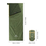 Спальний мішок Naturehike LW180 Mini NH21MSD04 (від -3°C до 15°C). Лівий, XL. Темно-зелений 6 Спальний мішок Naturehike LW180 Mini NH21MSD04 (від -3°C до 15°C). Лівий, XL. Темно-зелений 6