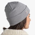 Шапка Buff Merino Heavyweight Beaney, Solid Light Grey 6 Шапка Buff Merino Heavyweight Beaney, Solid Light Grey 6