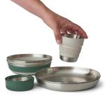 Набір посуду Sea to Summit Detour Stainless Steel Collapsible Dinnerware Set, на 2 персони 5 Набір посуду Sea to Summit Detour Stainless Steel Collapsible Dinnerware Set, на 2 персони 5
