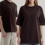 Футболка «Живи» від Rift. Oversize. Шоколадний 3 Футболка «Живи» від Rift. Oversize. Шоколадний 3