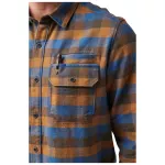 Рубашка тактическая "5.11 Tactical® Lester Flannel Plaid Long Sleeve Shirt" Cobalt Blue Plaid 9 Рубашка тактическая "5.11 Tactical® Lester Flannel Plaid Long Sleeve Shirt" Cobalt Blue Plaid 9