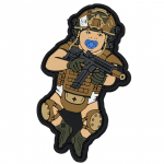 Патч (шеврон) «Малюк народжений для війни» від Sanchi. М’який ПВХ пластик. Койот 2 Патч (шеврон) «Малюк народжений для війни» від Sanchi. М’який ПВХ пластик. Койот 2