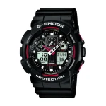 Часы Casio G-Shock GA-100. Черно-красный