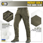 Штаны M-Tac Patriot Gen II Flex. Темная олива 4