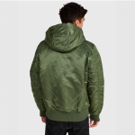 Куртка Alpha Industries MA-1 Hooded Rib Bomber. Зелений 3