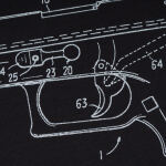 Футболка с рисунком "GLOCK Pistol Legend" Combat Black 5 Футболка с рисунком "GLOCK Pistol Legend" Combat Black 5