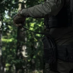 Двойной закрытый подсумок с клапаном под магазины АК/АR. Черный 5 Двойной закрытый подсумок с клапаном под магазины АК/АR. Черный 5