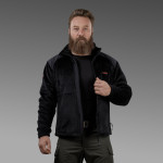 Кофта флісова тактична Polartec® High Loft Tactical. Чорний 2