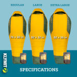 Спальный мешок "Klymit Wild Aspen 0 Sleeping Bag" (Large) Yellow 5 Спальный мешок "Klymit Wild Aspen 0 Sleeping Bag" (Large) Yellow 5