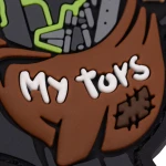Патч (шеврон) «My toys» от Brand Element. Мягкий ПВХ пластик 3
