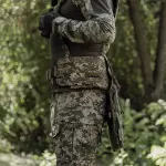 Каремат для сидіння розкладний потрійний. Cordura 500D. Піксель