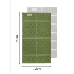 Килимок туристичний складаний двомісний Naturehike CNK2450WS044 IXPE з алюмінієвою плівкою, 200x120x1.8 см, оливковий