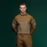 Тактическая рубашка Core Combat Shirt, длинный рукав, комбинированные материалы. Койот. M 2 Тактическая рубашка Core Combat Shirt, длинный рукав, комбинированные материалы. Койот. M 2