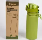 Пляшка силіконова Tramp 500 мл olive TRC-093-olive, олива 500 мл 3