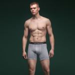 Комплект чоловічих трусів Soldier's Boxer (4 шт). Матеріал Charged Cotton. Сірий-Чорний 3