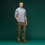 Футболка Basic Military T-shirt. Cotton and Elastane, серый 4 Футболка Basic Military T-shirt. Cotton and Elastane, серый 4