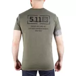 Футболка з малюнком "5.11 Tactical Mission Tee" Military Green Heather 2 Футболка з малюнком "5.11 Tactical Mission Tee" Military Green Heather 2