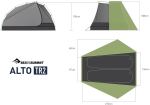 Палатка двухместная Sea to Summit Alto TR2, Sil/PeU Fly, NFR, Green, Mesh Inner 2 Палатка двухместная Sea to Summit Alto TR2, Sil/PeU Fly, NFR, Green, Mesh Inner 2