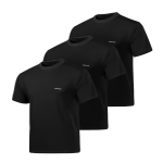 Комплект футболок (3 шт) Basic Military T-shirt 2.0. Cotton and Elastane. Чорний