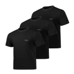 Комплект футболок (3 шт) Basic Military T-shirt 2.0. Cotton and Elastane. Черный