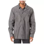 Сорочка тактична "5.11 Rambler Long Sleeve Shirt" Stone Wash Charcoal