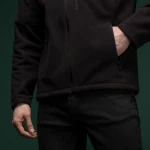 Флисовая кофта Ukrarmor Patrol Pullover Fleece Black. Polyester, windproof 4