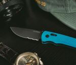 Розкладний ніж SOG Flash AT, Civic Cyan MK3 // Partially Serrated 9 Розкладний ніж SOG Flash AT, Civic Cyan MK3 // Partially Serrated 9