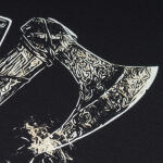 Футболка с рисунком "Valhalla Logo" Combat Black 5