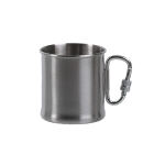 Кружка нержавіюча Sturm Mil-Tec® "Stainless Steel Karabiner Cup" (250 ml) Steel