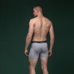 Комплект чоловічих трусів Soldier's Boxer (4 шт). Матеріал Charged Cotton. Сірий-Чорний 2