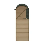 Спальник з капюшоном Naturehike Sunny Day PL02 U450 (від -17.1°C до 3.9°C). Правий. Коричнево-зелений